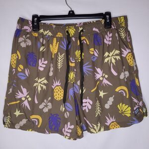 Saxx Swim Trunks Mens XL Oh Bouy 2N1 Ballpark Pouch Volley 5in Lined